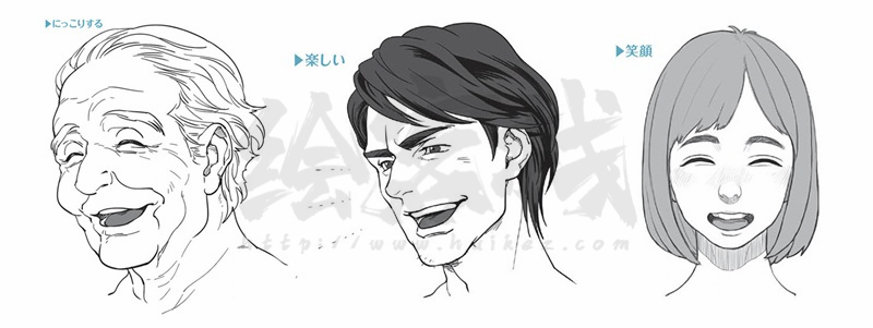 漫画中喜悦的人物表情画法及不同程度喜悦的表达方式