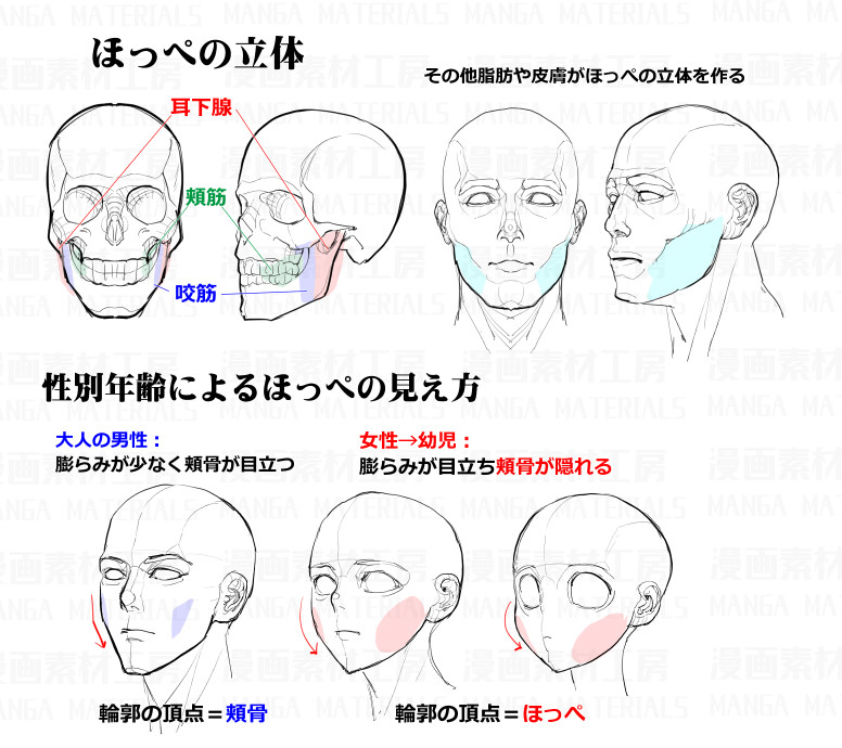 沉稳动漫角色和成熟美型角色的脸部画法参考素材 绘客栈 沉稳动漫角色和成熟美型角色的脸部画法参考素材 绘客栈
