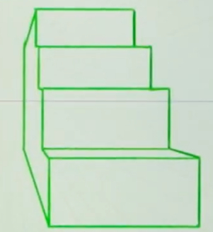 使用一点透视绘制漫画楼梯的方法！