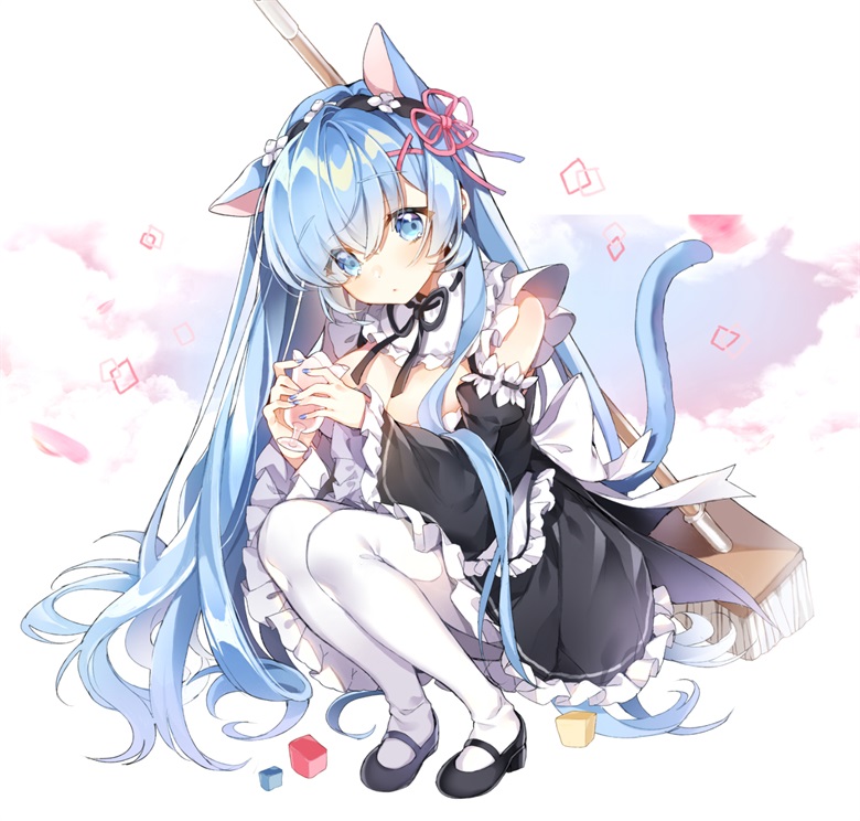 【画师推荐】画师Pingo的长发雷姆作品分享