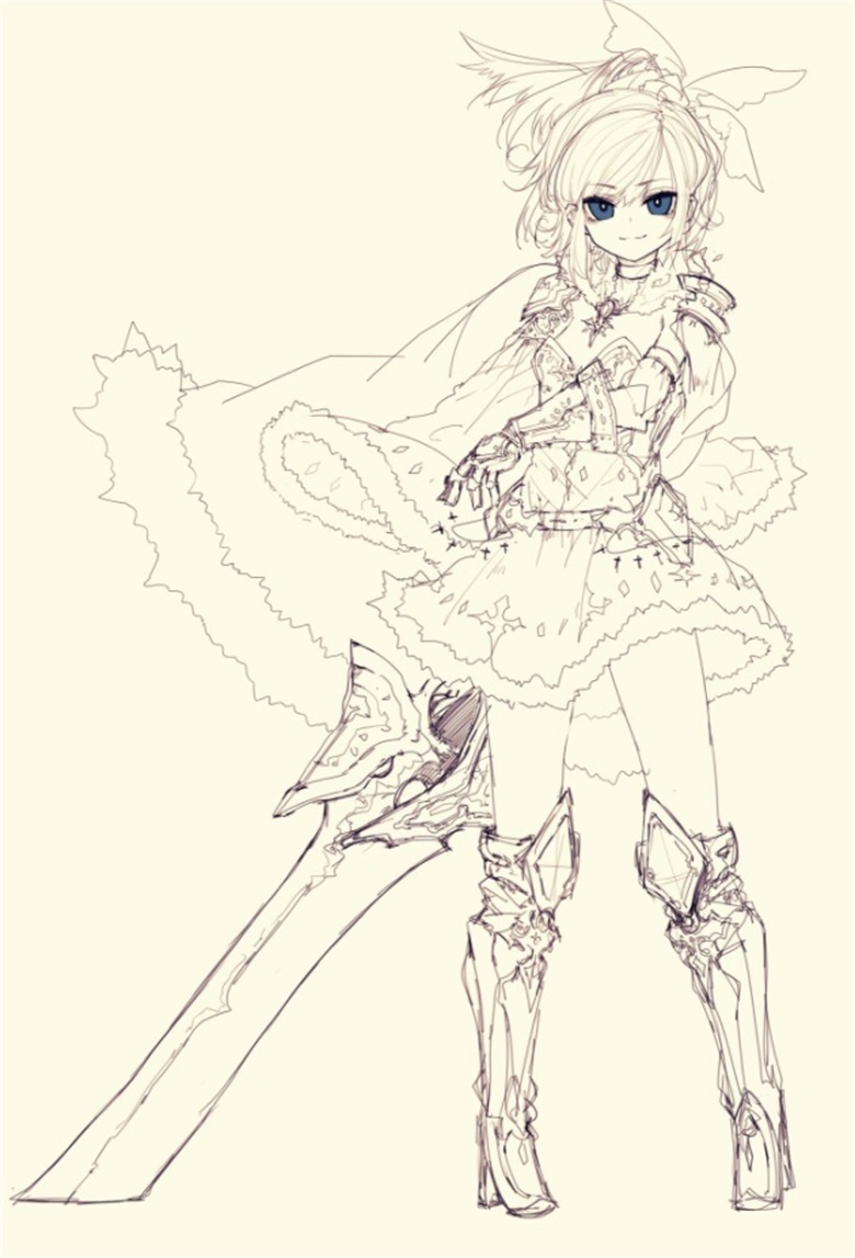 【画师推荐】日本画师リウイチ的作品草稿欣赏