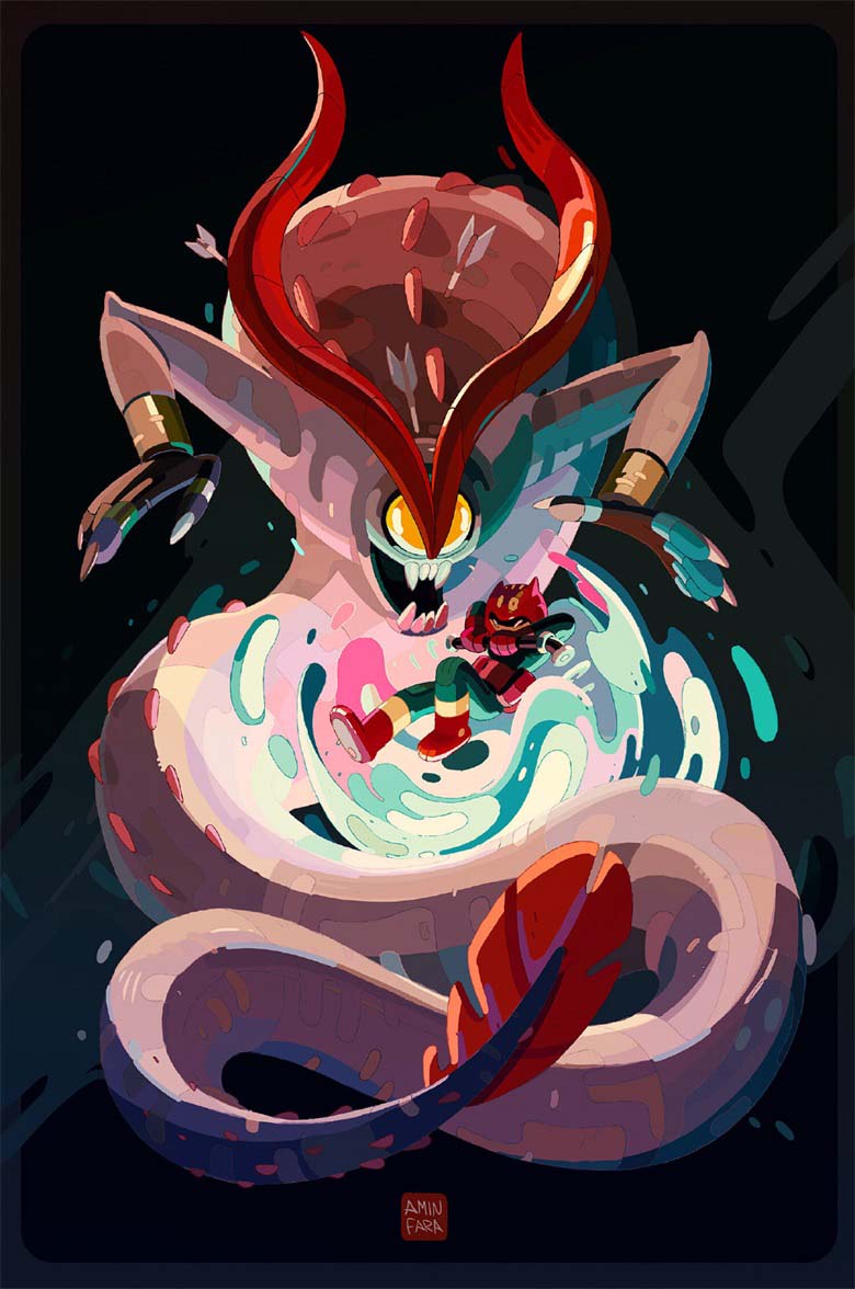 【画师推荐】插画师Amin Faramarzian的作品分享