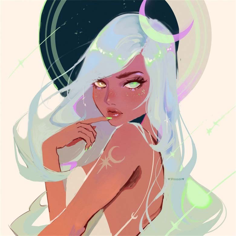 【画师推荐】人物插画艺术家vickisigh的作品分享
