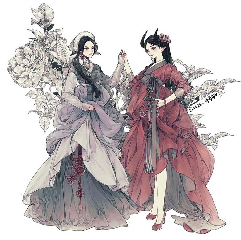 【画师推荐】韩国的手绘漫画家양흑미的作品分享