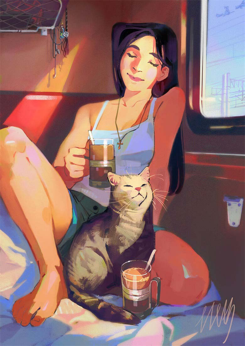 【画师推荐】俄罗斯的插画师Julia Zhuravleva的作品欣赏