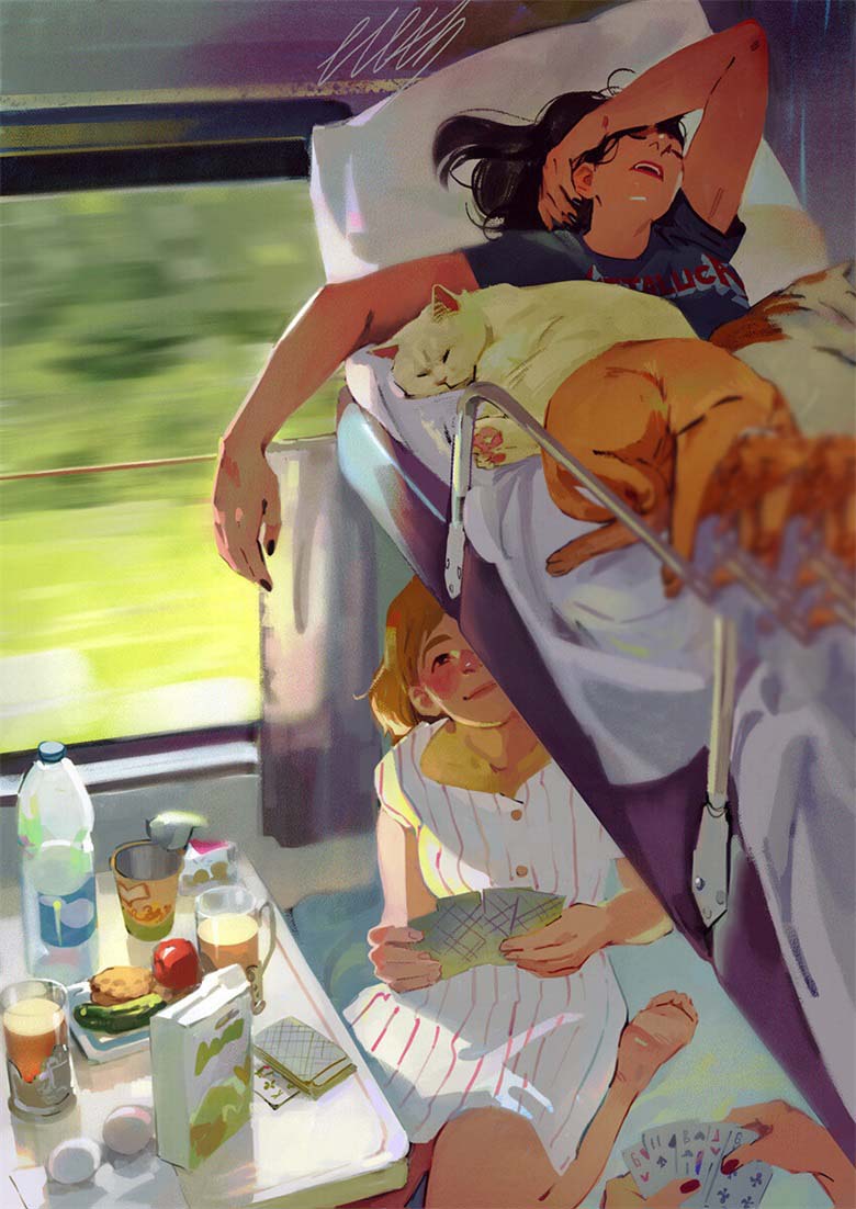 【画师推荐】俄罗斯的插画师Julia Zhuravleva的作品欣赏