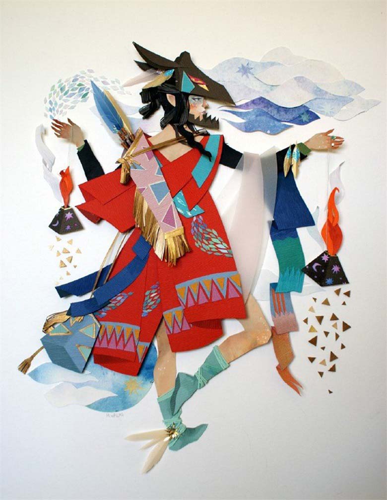 【画师推荐】加拿大剪纸艺术家Morgana Wallace的作品欣赏