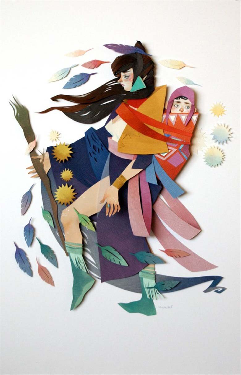 【画师推荐】加拿大剪纸艺术家Morgana Wallace的作品欣赏