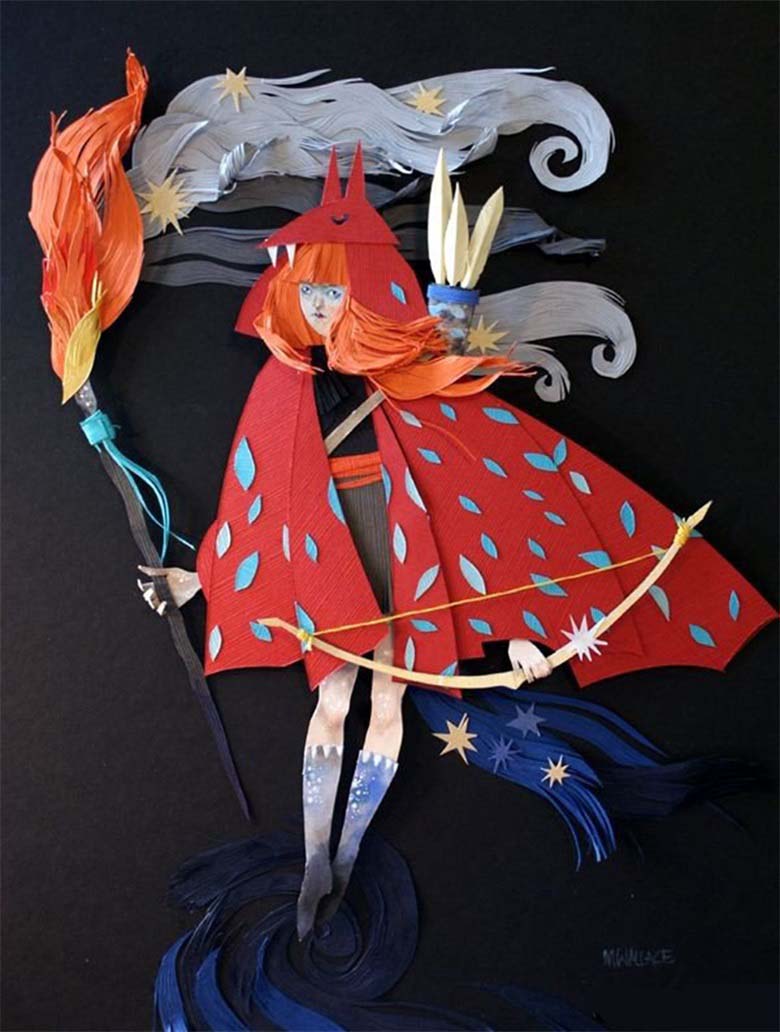 【画师推荐】加拿大剪纸艺术家Morgana Wallace的作品欣赏