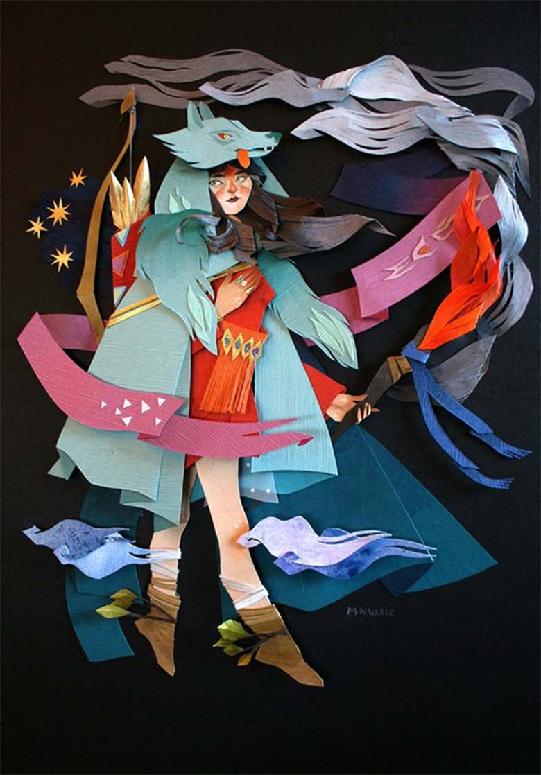 【画师推荐】加拿大剪纸艺术家Morgana Wallace的作品欣赏